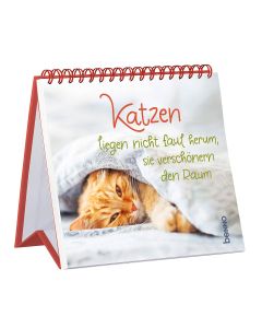 Katzen liegen nicht faul herum, sie verschönern den Raum