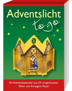 Adventslicht - to go. Ein Adventskalender aus 24 vorgestanzten Teilen