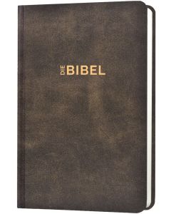 Schlachter 2000 Bibel - Taschenausgabe (Hardcover, illustrierter Einband, Antikleder-Optik)