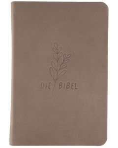 Schlachter 2000 Bibel - Taschenausgabe (Softcover, Rindsleder, Taupe)