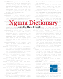Nguna Dictionary