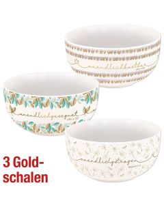 Set 'Goldschalen' Gold-Edition 3-tlg.
