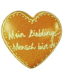 Herz 'Mein Lieblings-Mensch' orange