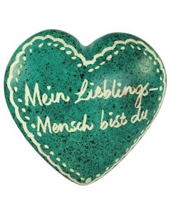 Herz 'Mein Lieblings-Mensch' türkisgrün