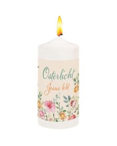 Kerze Small 'Osterlicht - Jesus lebt'