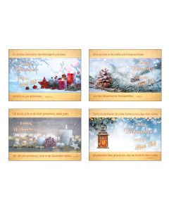 Postkarten Weihnachten/Neujahr 12 Ex.