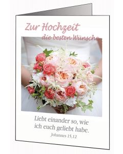 Faltkarte Hochzeit (5 Ex.)