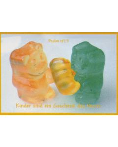 Faltkarte 6 Ex. 'Gummibärchen'