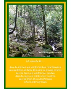 Faltkarte 6 Ex. 'Irischer Segenswunsch'