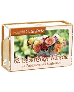 62 Geburtstags-Wünsche (Karten-Box)