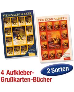 Paket 'Aufkleber-Grußkarten-Bücher' 4 Ex.