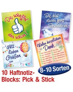 Paket Haftnotizen 'Pick & Stick' 10 Ex.
