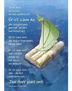 Poster A1 'Denk dran, wo immer ...'
