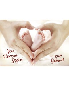 Faltkarte Geburt 'Von Herzen Segen'