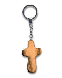 Schlüsselanhänger Olivenholz-Kreuz