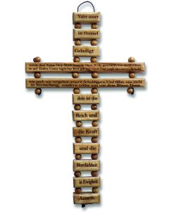 Holzkreuz 'Vater unser' beweglich
