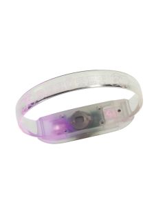 LED-Armband 'Behütet' pink