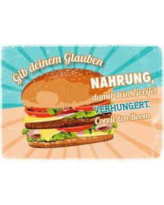 Faltkarte Neutral 'Hamburger'