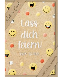 Faltkarte 'Lass dich feiern - Happy Birthday'