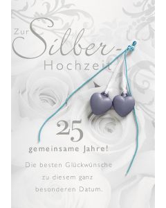 Faltkarte 'Silberhochzeit - 25 gemeinsame Jahre!'