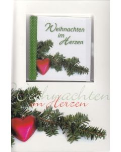Buchkarte 'Weihnachten im Herzen'