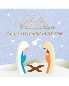 Faltkarte 'Frohe Weihnachten und ein gesegnetes neues Jahr'