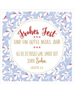 Faltkarte 'Frohes Fest und ein gutes neues Jahr'