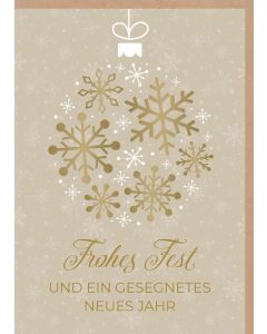 Faltkarte 'Frohes Fest und ein gesegnetes neues Jahr' 1x
