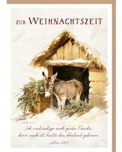 Faltkarte 'Zur Weihnachtszeit' 1x