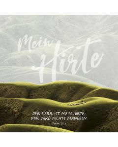 Metallschild 'Mein Hirte'