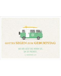 Postkarte 'Gottes Segen zum Geburtstag' 12 Ex.