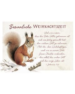 Postkarte 'Besinnliche Weihnachtszeit' 12 x