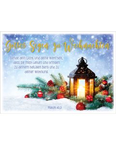 Postkarte 'Gottes Segen zu Weihnachten' 10 Ex.