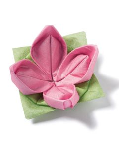 Servietten-Set 'Origami-Blüte'