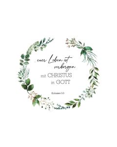 Postkarte '...euer Leben ist verborgen mit Christus in Gott.