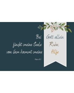 Postkarte 'Bei Gott allein findet meine Seele Ruhe, von ihm