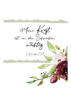 Postkarte 'Meine Kraft ist in den Schwachen mächtig' 2. Kori