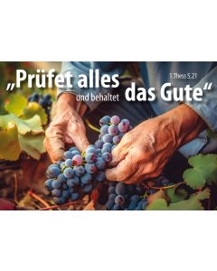 Faltkarte 'Prüfet alles und behaltet das Gute' 1. Thessaloni