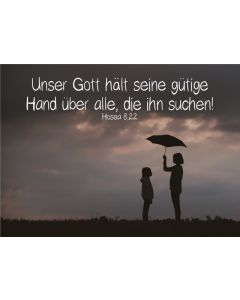 Postkarte 'Unser Gott hält seine gütige Hand über alle, die