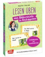 Lesen üben mit Bilderrätseln zu Rotkäppchen. 34 Bildkarten zur Leseförderung