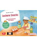 Leckere Snacks: Fingerfood zubereiten nach Bildern. Kamishibai Bildkartenset