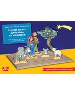 Eselchen Zippora auf dem Weg nach Bethlehem. Eine Weihnachtsgeschichte für die Erzählschiene. Erzählschienen-Figurenset