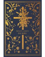 Neues Leben. Die Bibel - Golden Grace Edition, Marineblau