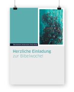 Plakat zur Bibelwoche 2025/2026